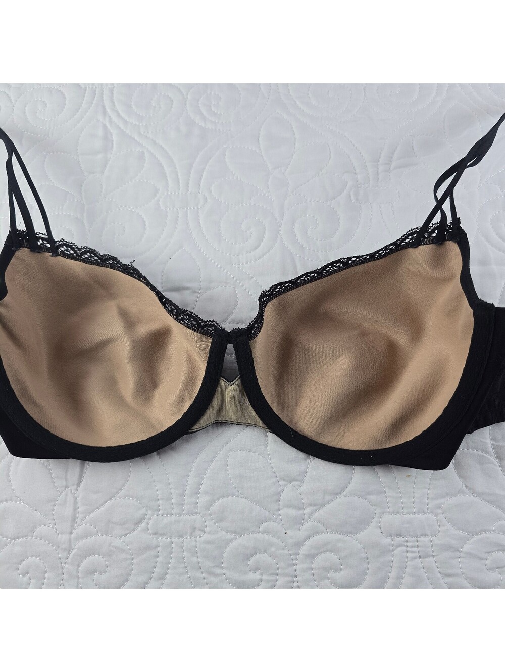 Soma Enticing Lift™ Balconet Bra, Black Lace, Size 34D - Picture 4 of 4